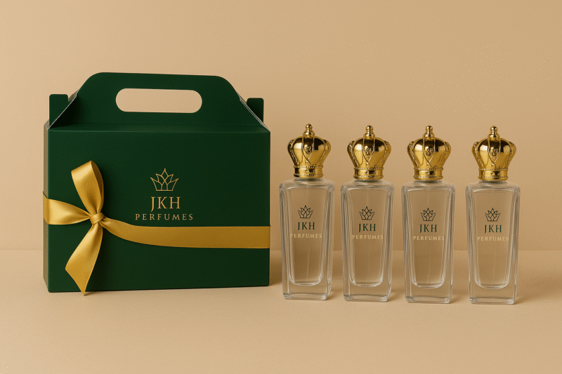 مجموعة هدايا 4 عطور بروائح مختلفه